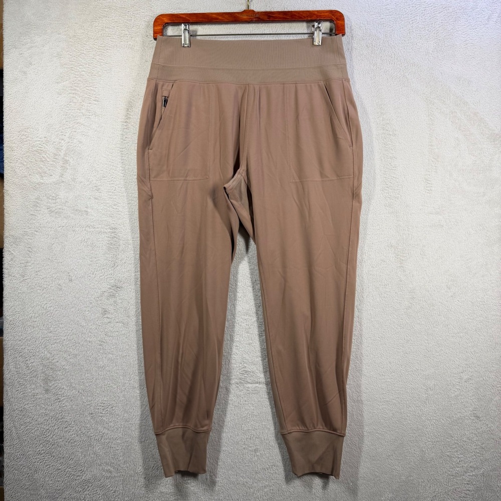Athleta Venice Jogger Women Large Brown Athleisure Relaxed Fit Pants